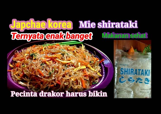 Japchae ala korea dari mi shirataki