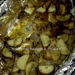 A picture of Smothered Sausage & Potatoes.