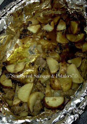 A picture of Smothered Sausage & Potatoes.