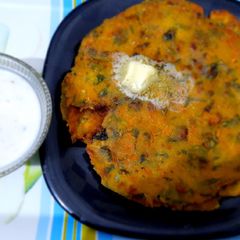 A picture of Millet flour & veggies paratha.