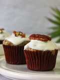 Banana Nuts Muffins with Greek Yogurt Icing