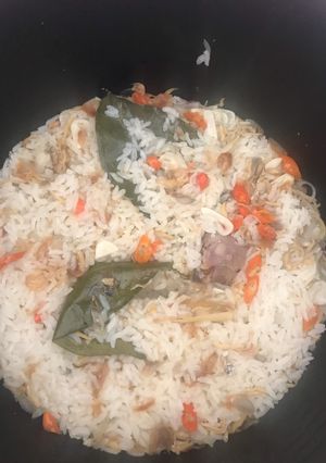Foto resep Nasi liwet ikan teri medan ricecooker