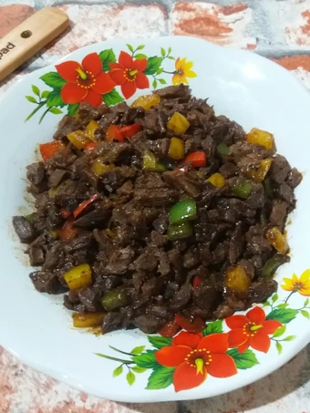 Cara Mudah Membuat Resep 728. Sapi lada hitam yang Lezat