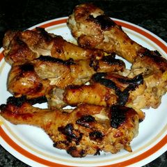 A picture of Ginger Garlic Asian Drumsticks.