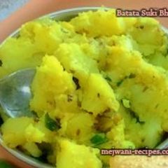 Batata Suki Bhaji, Potato Maharastrian Style Bhaji A picture of Batata Suki Bhaji, Potato Maharastrian Style Bhaji.