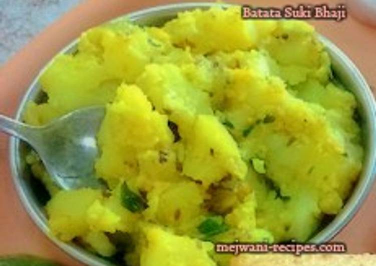 Easiest Way to Make Any-night-of-the-week Batata Suki Bhaji, Potato Maharastrian Style Bhaji