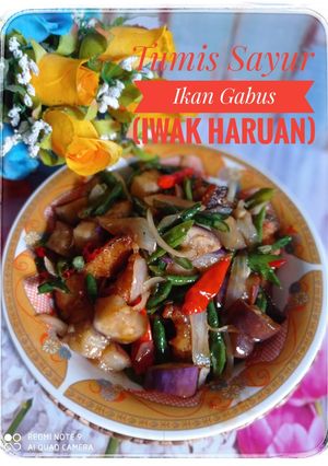 Foto resep Tumis Sayur Ikan Gabus (Iwak Haruan)
