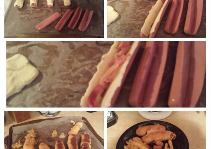 Cheesy Bacon Crescent Dogs