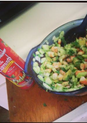 A picture of Shrimp salad.
