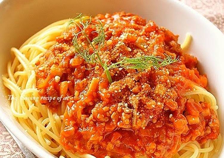 Recipe of Award-winning Easy Ketchup Meat Sauce Pasta