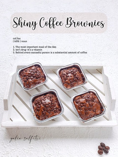 Foto resep Shiny Coffee Brownies