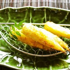 A picture of Deep Fried Fresh Young Corn.