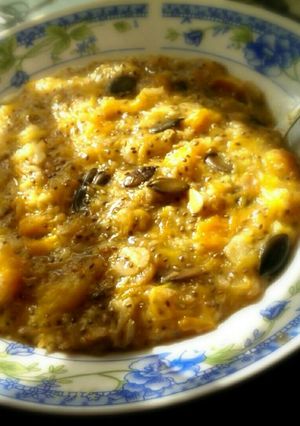A picture of Pumpkin morning oats.