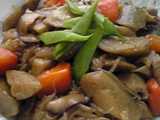 pork burdock simmer