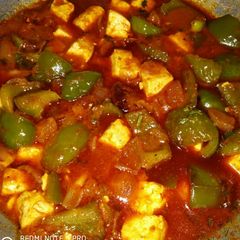 A picture of Kadahi Paneer.