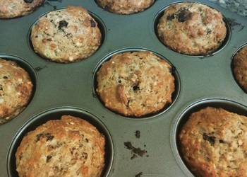 Easiest Way to Make Tasty Banana Carrot and Choco Chip Muffin