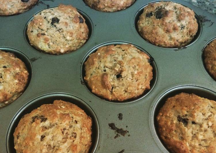 Banana Carrot and Choco Chip Muffin