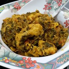 A picture of Fenugreek (Methi) Chicken.