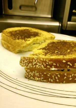 A picture of Chocolate Chip Stuffed French Toast.