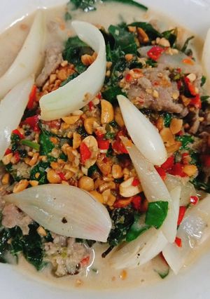 Hình của món Thịt bò xào lá cách.