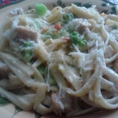 A picture of Chicken and Broccoli Alfredo Casserole..