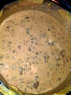 A picture of Queso dip.