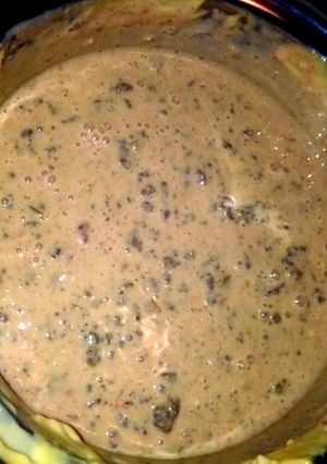 A picture of Queso dip.