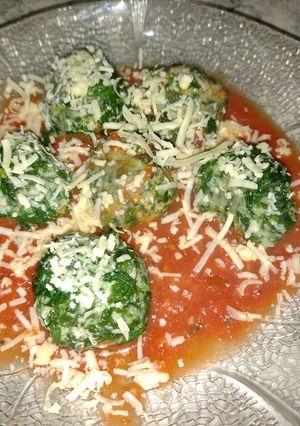 Una foto de Malfatti de espinaca