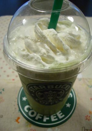 A picture of Matcha Cream Frappuccino, Just like Starbucks.