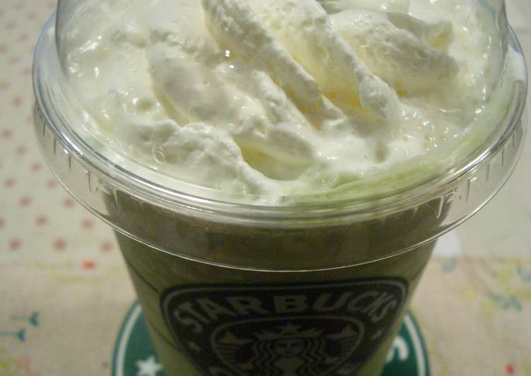 Steps to Prepare Quick Matcha Cream Frappuccino, Just like Starbucks