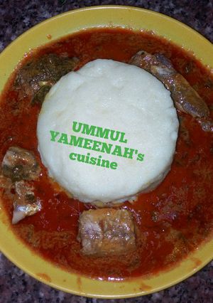 A picture of Tuwon masara recipe.