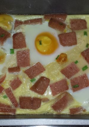 A picture of EASY HASH & SPAM FRITATA.