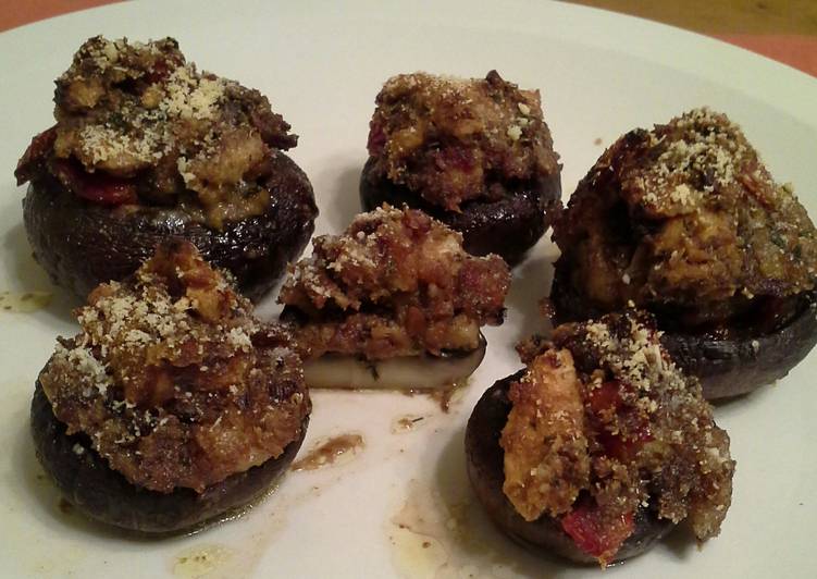 Easiest Way to Prepare Perfect Stuffed Baby Portabello Mushrooms