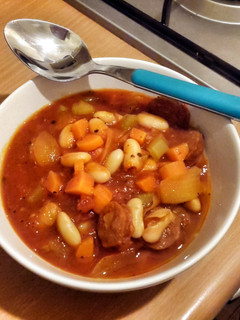 A picture of Chorizo and Bean Stew.