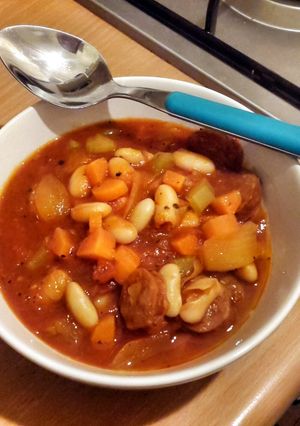 A picture of Chorizo and Bean Stew.
