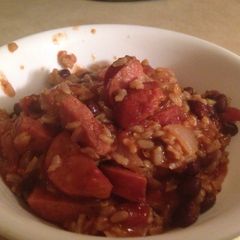 A picture of Andouille Sausage Slow Cooker Rice.