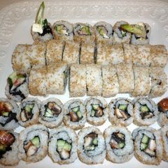 California Rolls (Popular in the States) A picture of California Rolls (Popular in the States).