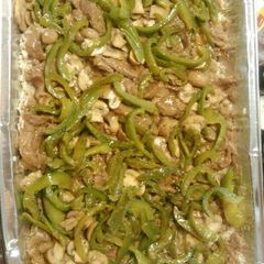 A picture of Pepper steak.