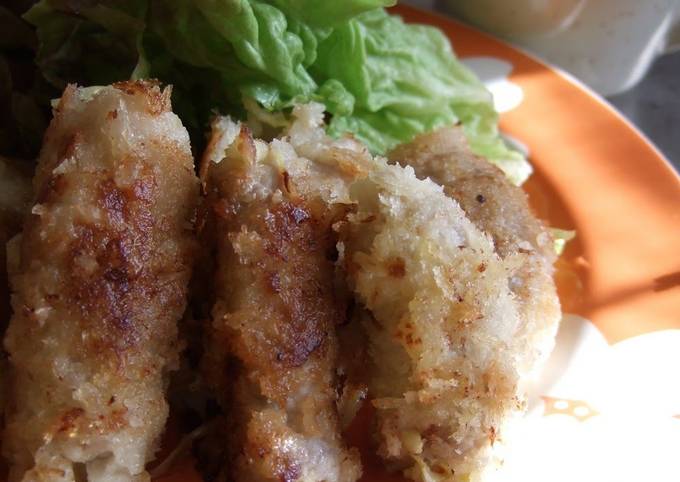 Steps to Make Homemade Tonkatsu Pork Rolls