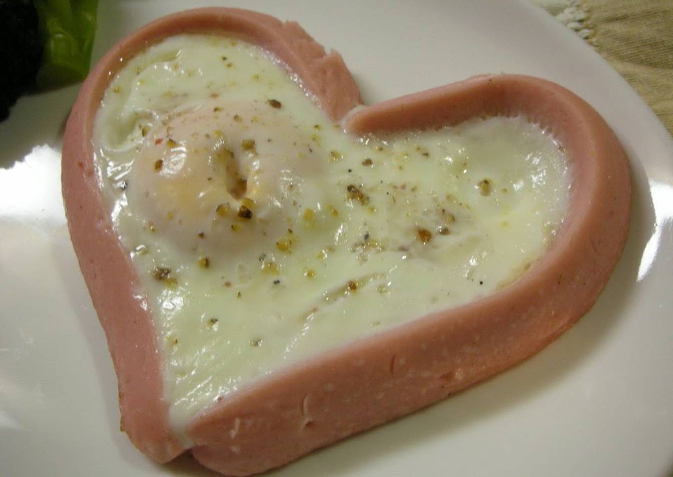 Cute Heart-Shaped Fried Egg