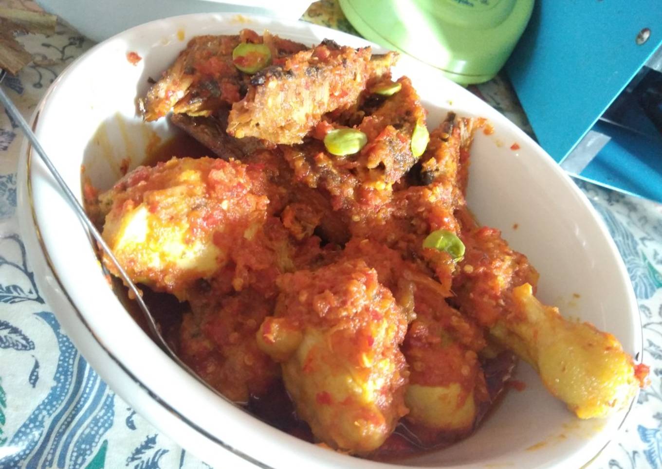 Balada petai di ayam&tongkol Balado