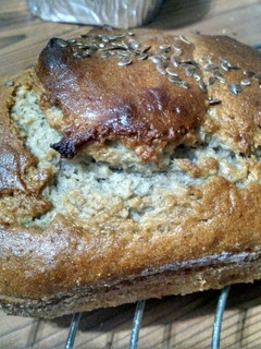 Una foto de Budín de pera y banana vegano