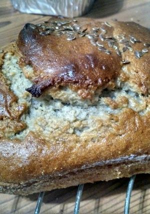 Una foto de Budín de pera y banana vegano
