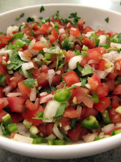 A picture of pico de gallo salsa.