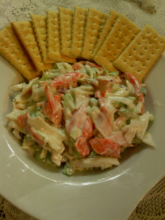 A picture of Texas crab salad.