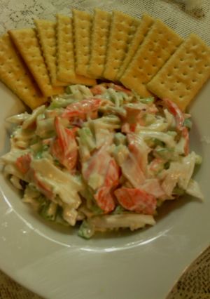 A picture of Texas crab salad.