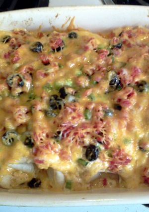 A picture of Grandma LaVonne's Chicken Enchiladas.