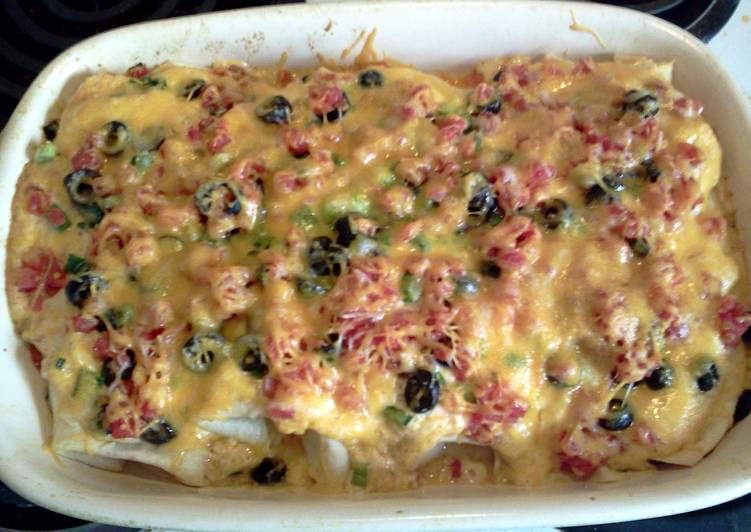 Recipe of Super Quick Homemade Grandma LaVonne&#39;s Chicken Enchiladas