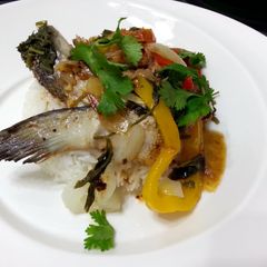A picture of Salmon Stew In Brazilian Style (MOQUECA).