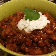 A picture of Healthy Meat-Bean Chili.